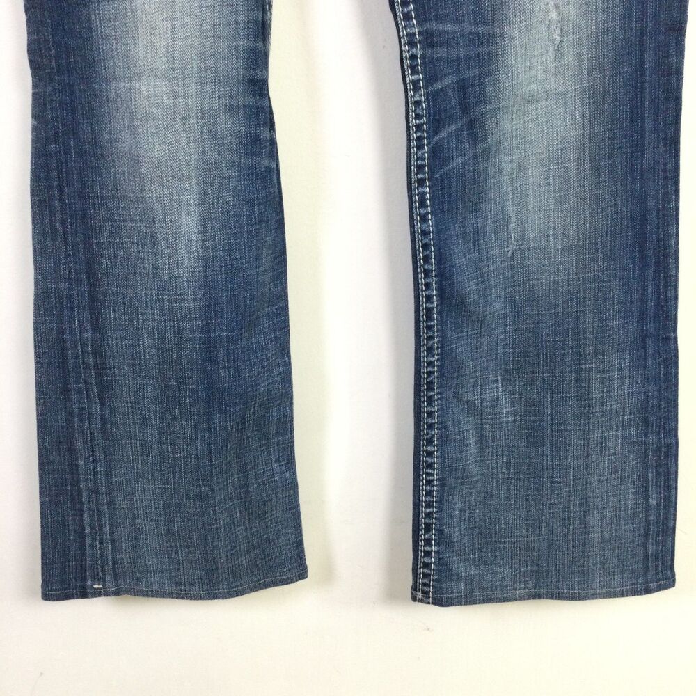 Rock Revival Womens Sasha Easy Bootcut Jeans Mid-Rise Stretch Denim Blue Size 32 - Picture 2 of 16